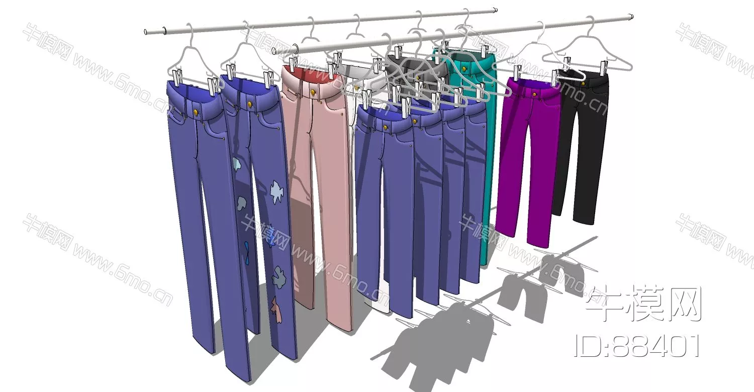 MODERN CLOTHES - SKETCHUP 3D MODEL - ENSCAPE - 88401