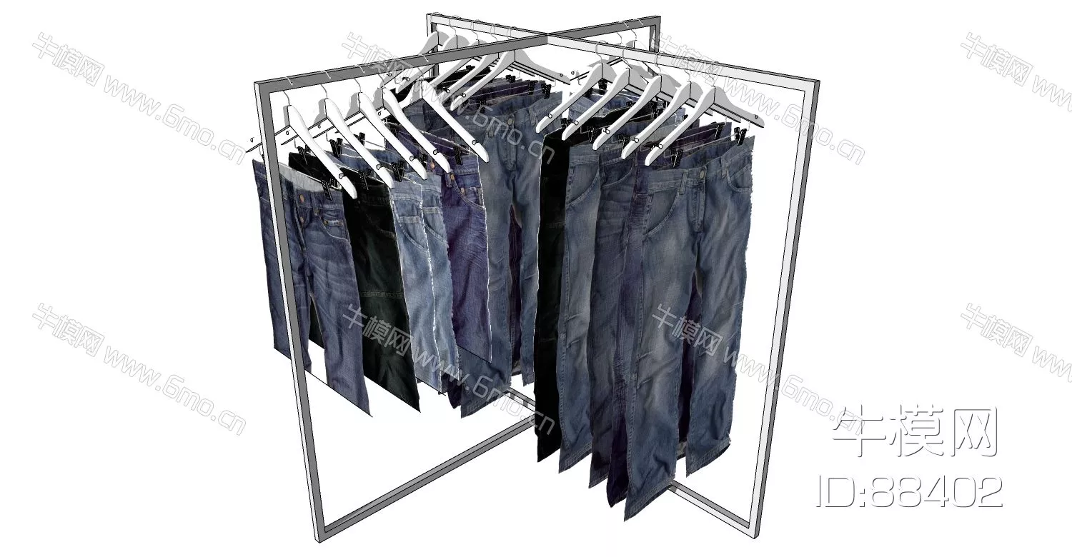 MODERN CLOTHES - SKETCHUP 3D MODEL - ENSCAPE - 88402