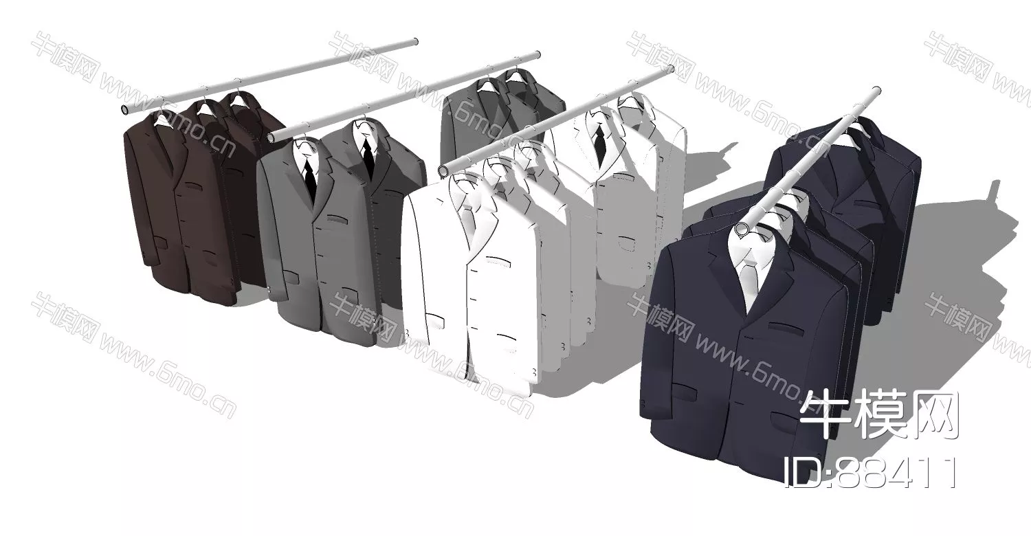 MODERN CLOTHES - SKETCHUP 3D MODEL - ENSCAPE - 88411