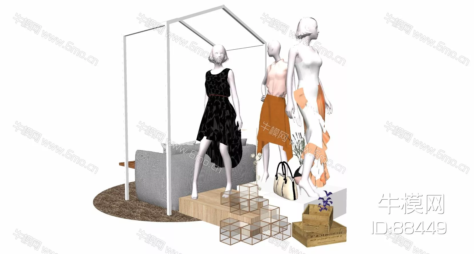 MODERN CLOTHES - SKETCHUP 3D MODEL - ENSCAPE - 88449