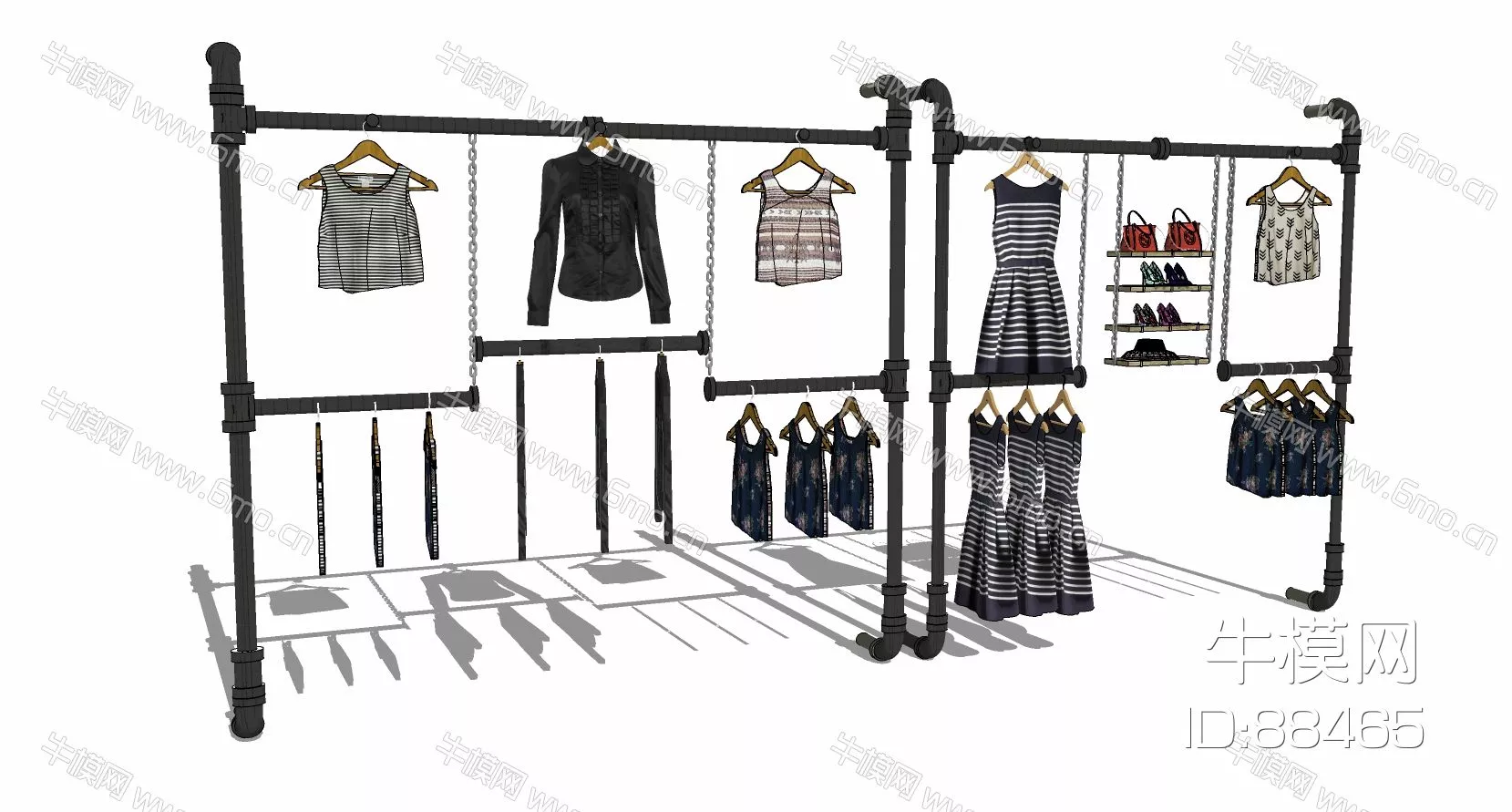 MODERN CLOTHES - SKETCHUP 3D MODEL - ENSCAPE - 88465