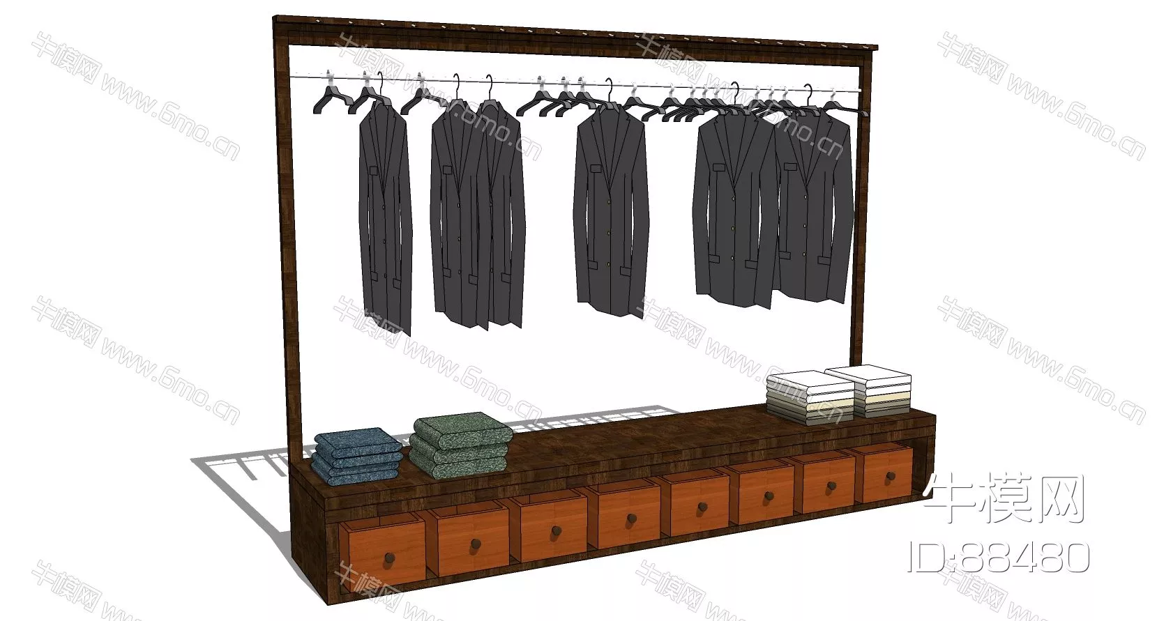 MODERN CLOTHES - SKETCHUP 3D MODEL - ENSCAPE - 88480