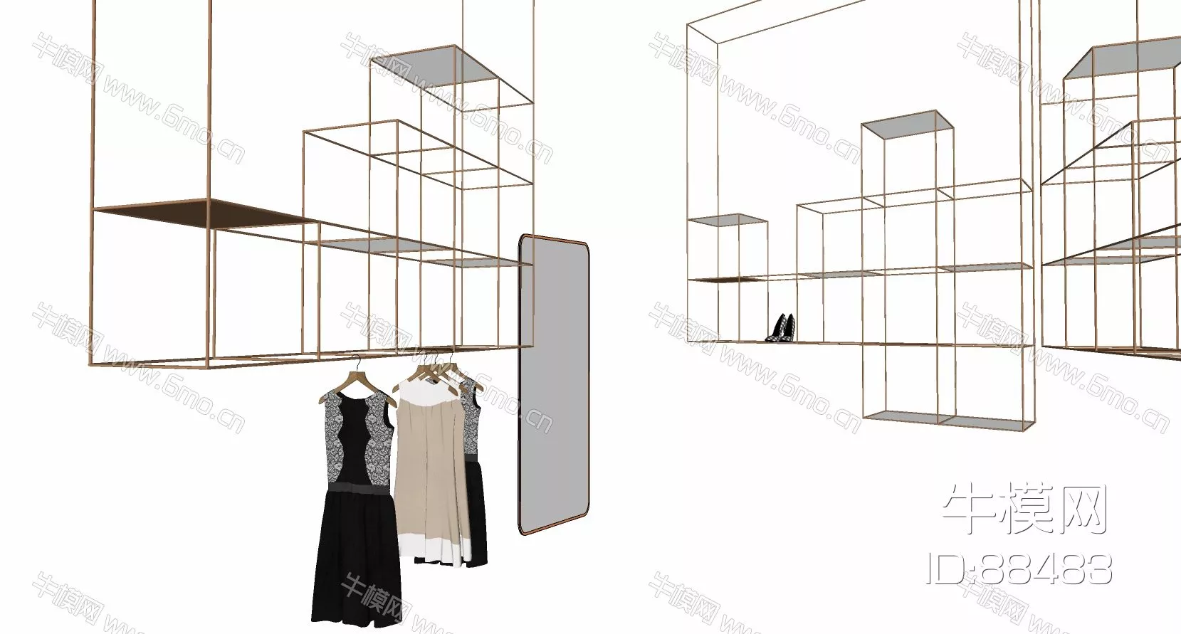 MODERN CLOTHES - SKETCHUP 3D MODEL - ENSCAPE - 88483