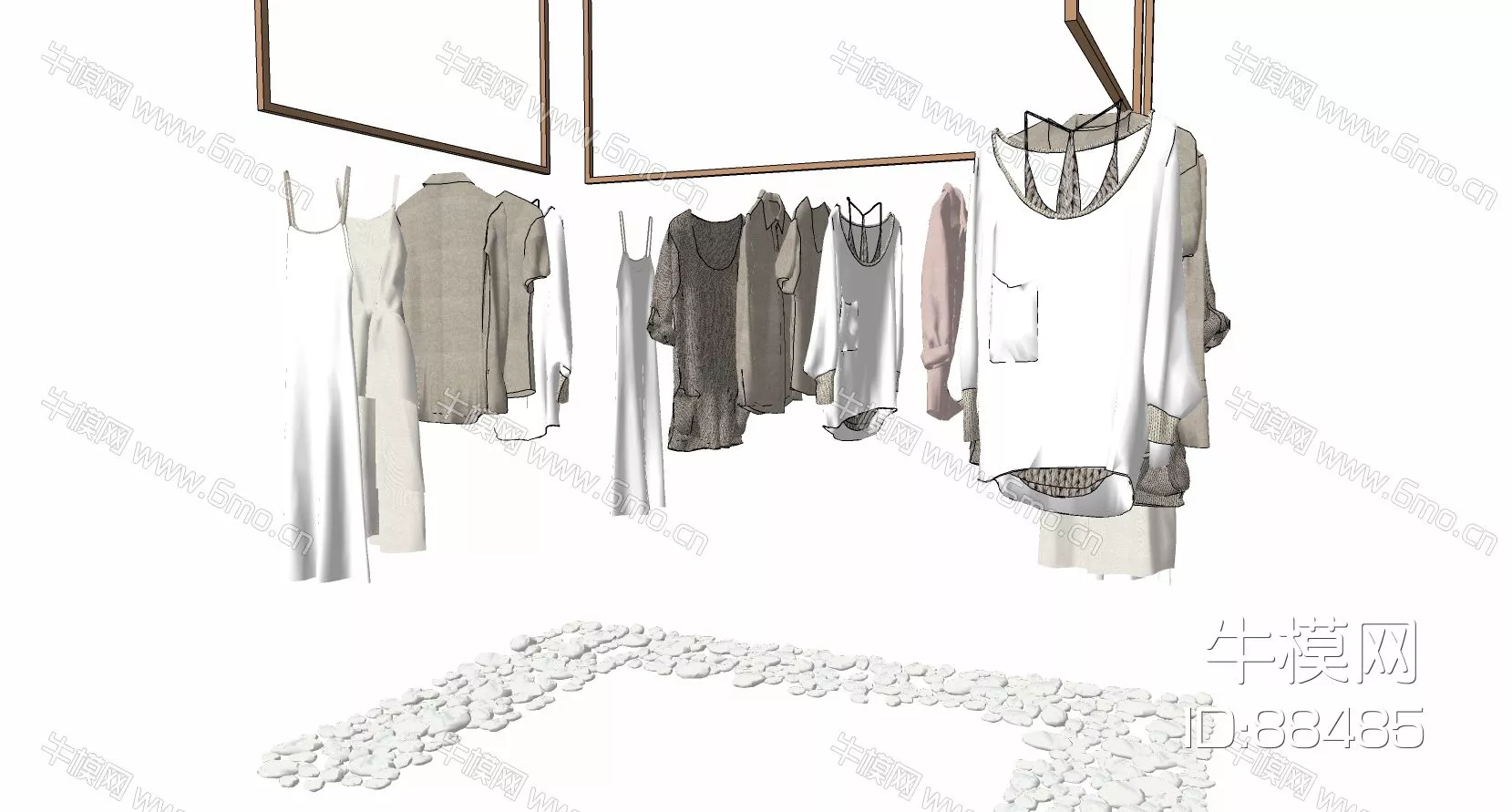 MODERN CLOTHES - SKETCHUP 3D MODEL - ENSCAPE - 88485