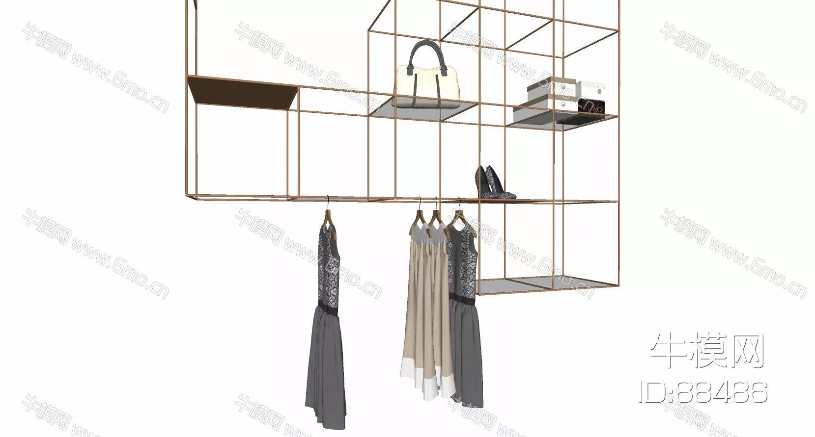 MODERN CLOTHES - SKETCHUP 3D MODEL - ENSCAPE - 88486