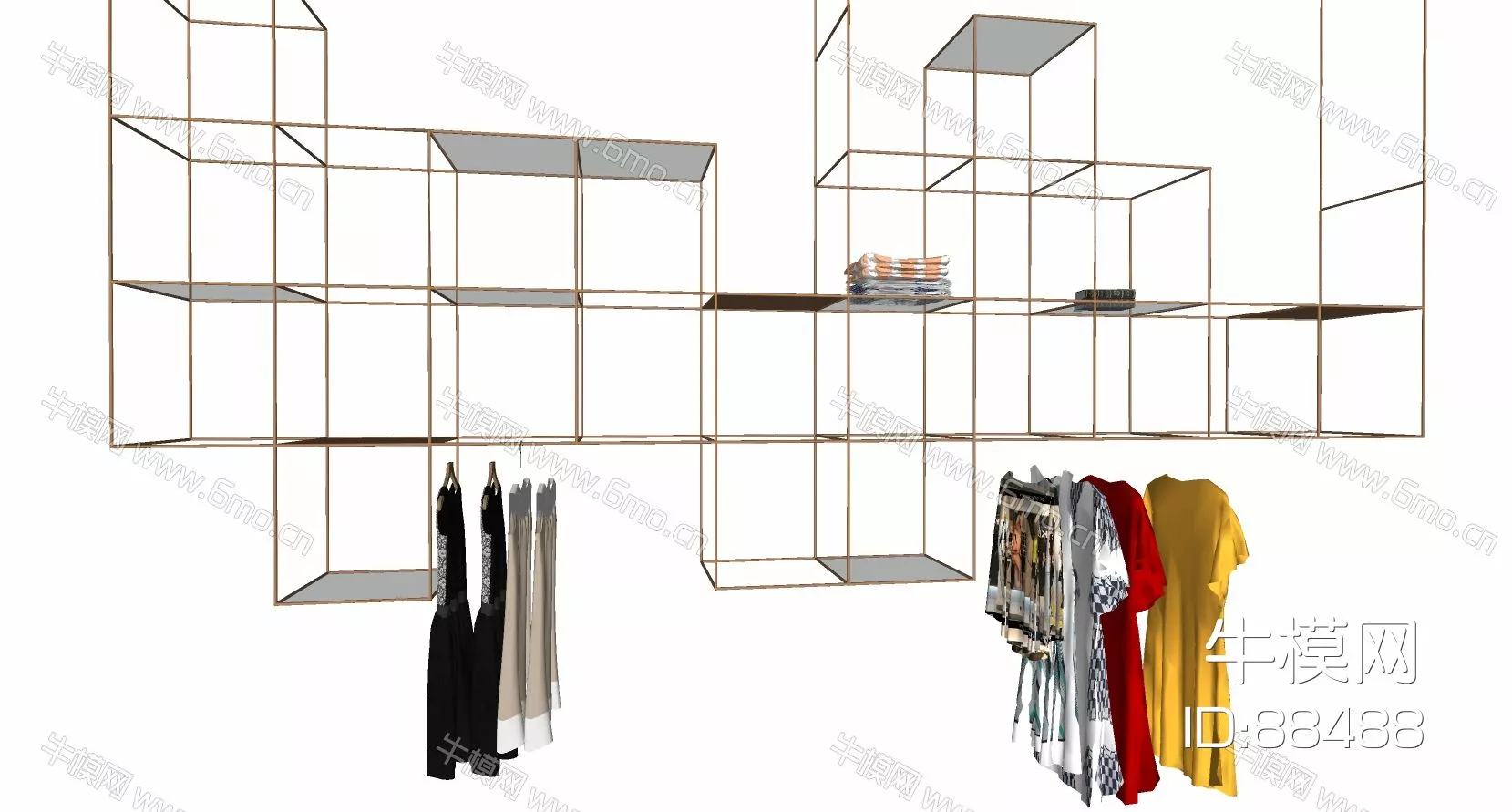 MODERN CLOTHES - SKETCHUP 3D MODEL - ENSCAPE - 88488