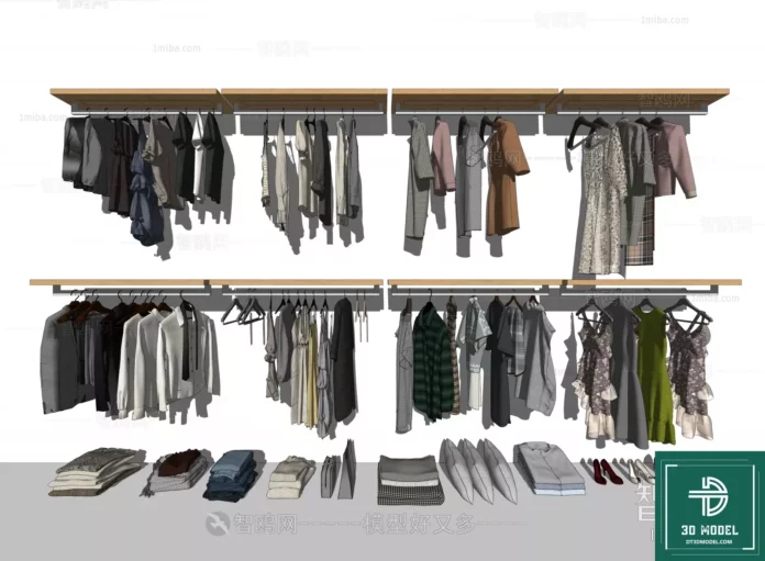 MODERN CLOTHES - SKETCHUP 3D MODEL - VRAY OR ENSCAPE - ID04767