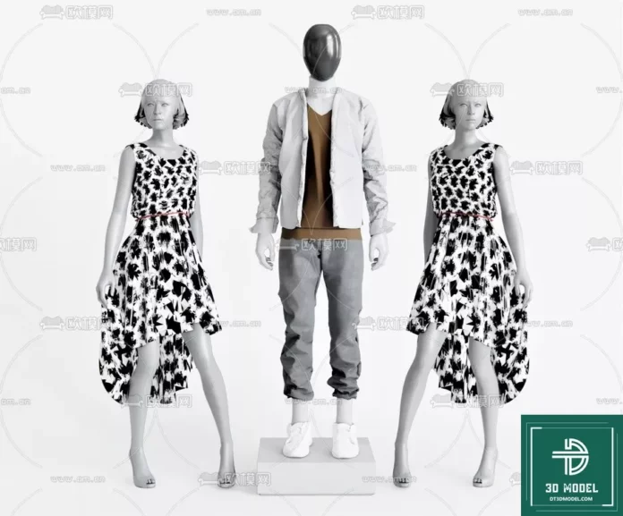 MODERN CLOTHES - SKETCHUP 3D MODEL - VRAY OR ENSCAPE - ID04794