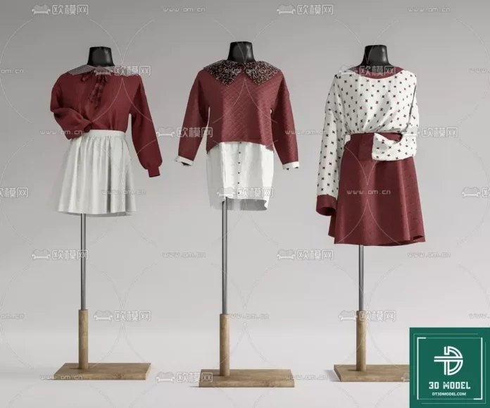 MODERN CLOTHES - SKETCHUP 3D MODEL - VRAY OR ENSCAPE - ID04841