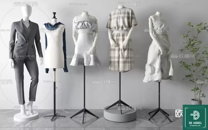 MODERN CLOTHES - SKETCHUP 3D MODEL - VRAY OR ENSCAPE - ID04859