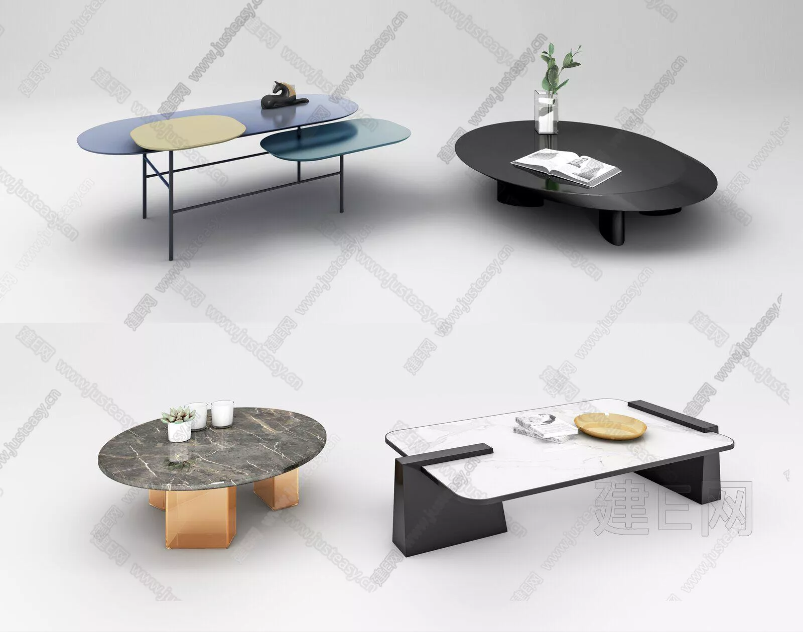 MODERN COFFEE TABLE - SKETCHUP 3D MODEL - ENSCAPE - 111627612