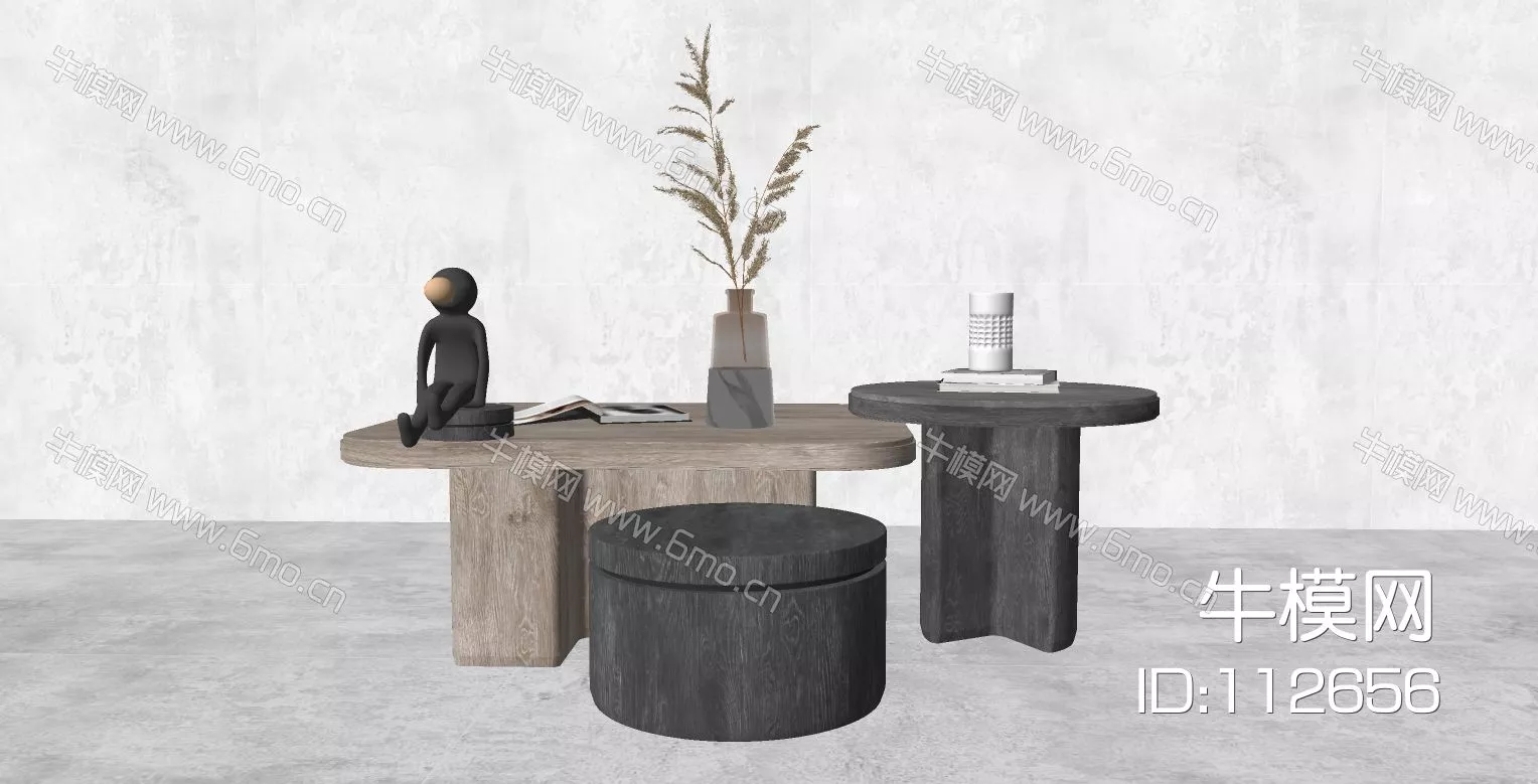 MODERN COFFEE TABLE - SKETCHUP 3D MODEL - ENSCAPE - 112656