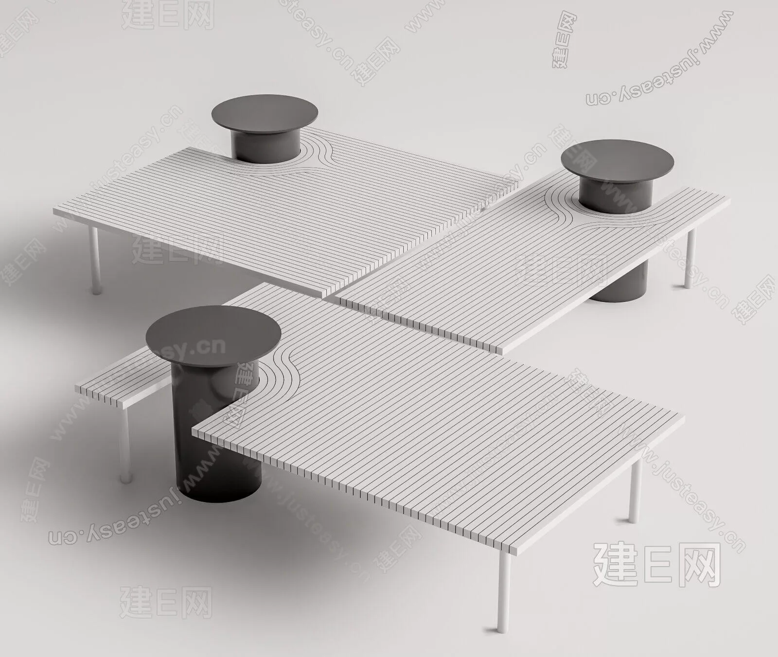 MODERN COFFEE TABLE - SKETCHUP 3D MODEL - ENSCAPE - 114050201