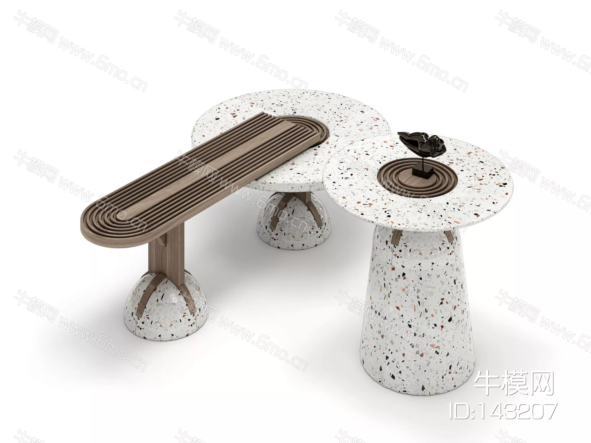 MODERN COFFEE TABLE - SKETCHUP 3D MODEL - ENSCAPE - 143207