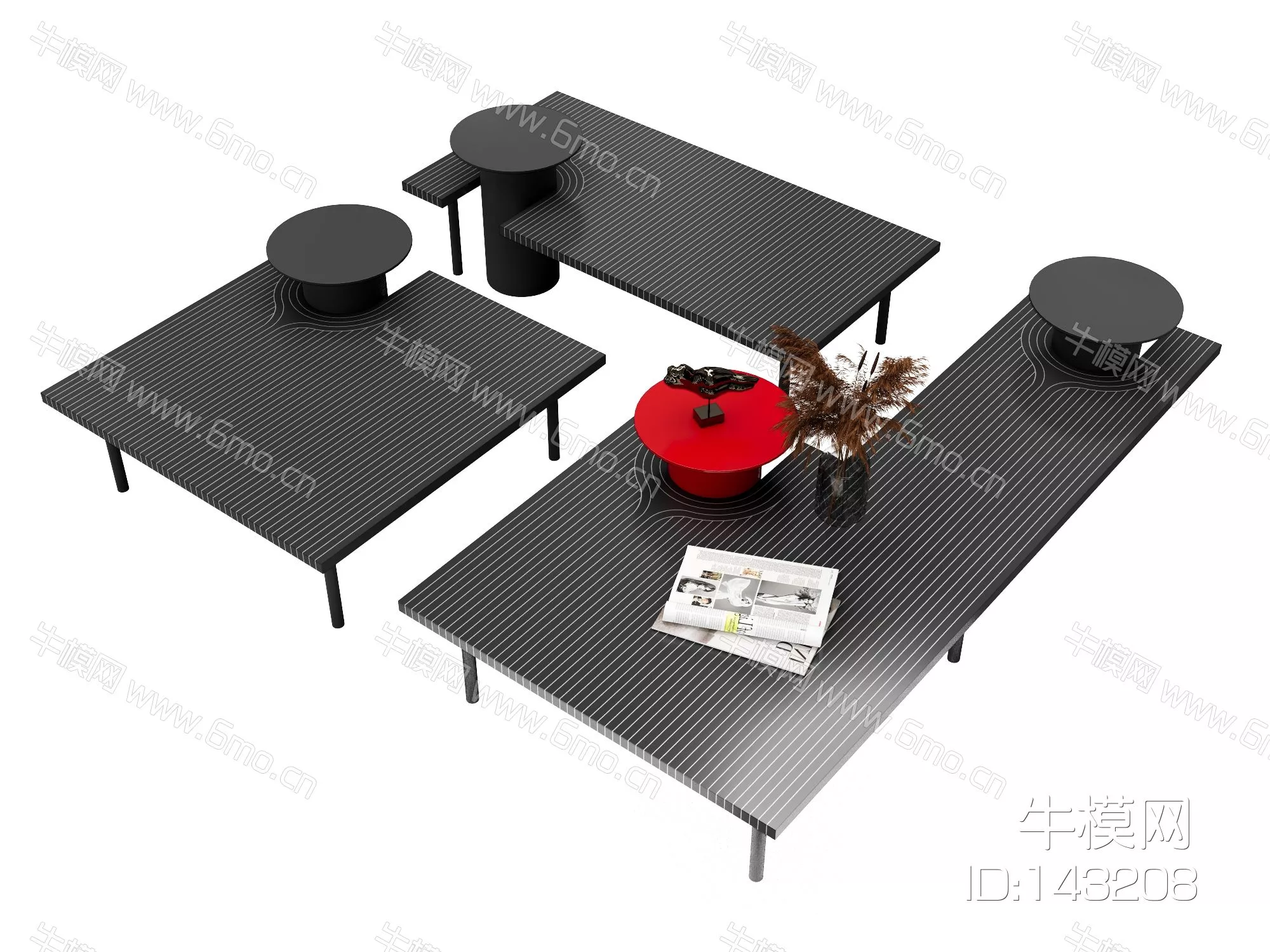 MODERN COFFEE TABLE - SKETCHUP 3D MODEL - ENSCAPE - 143208