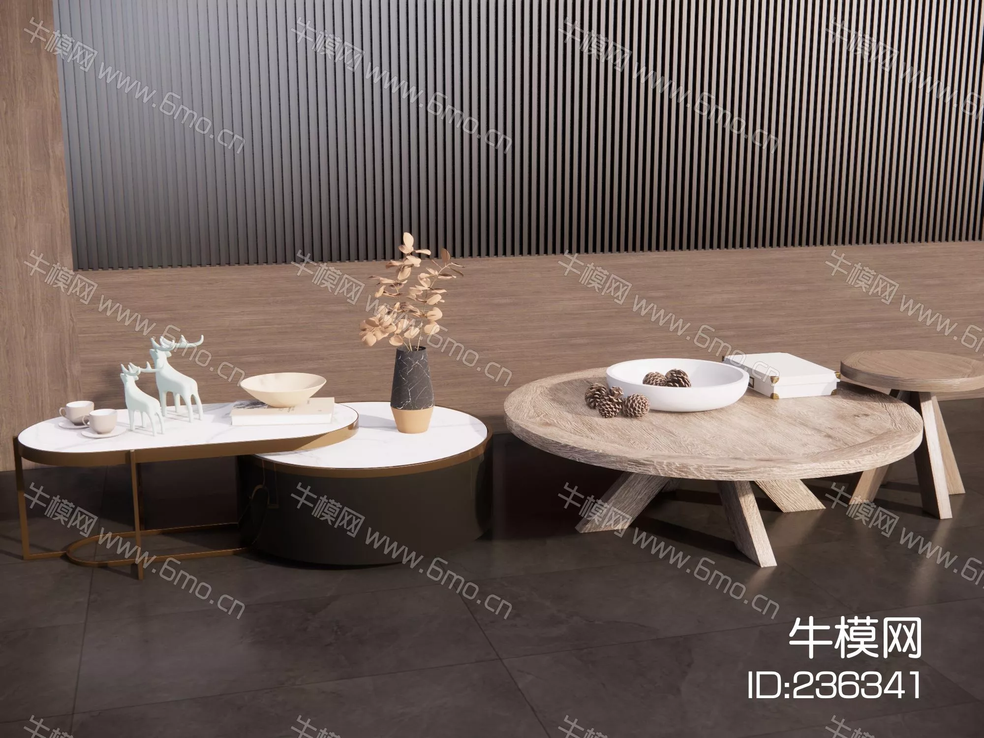 MODERN COFFEE TABLE - SKETCHUP 3D MODEL - ENSCAPE - 236341
