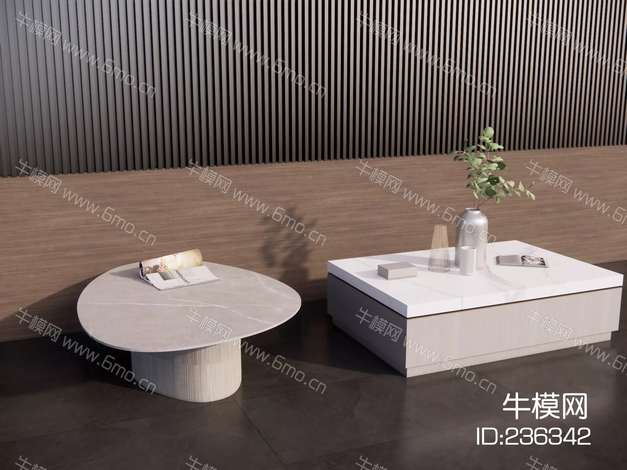 MODERN COFFEE TABLE - SKETCHUP 3D MODEL - ENSCAPE - 236342