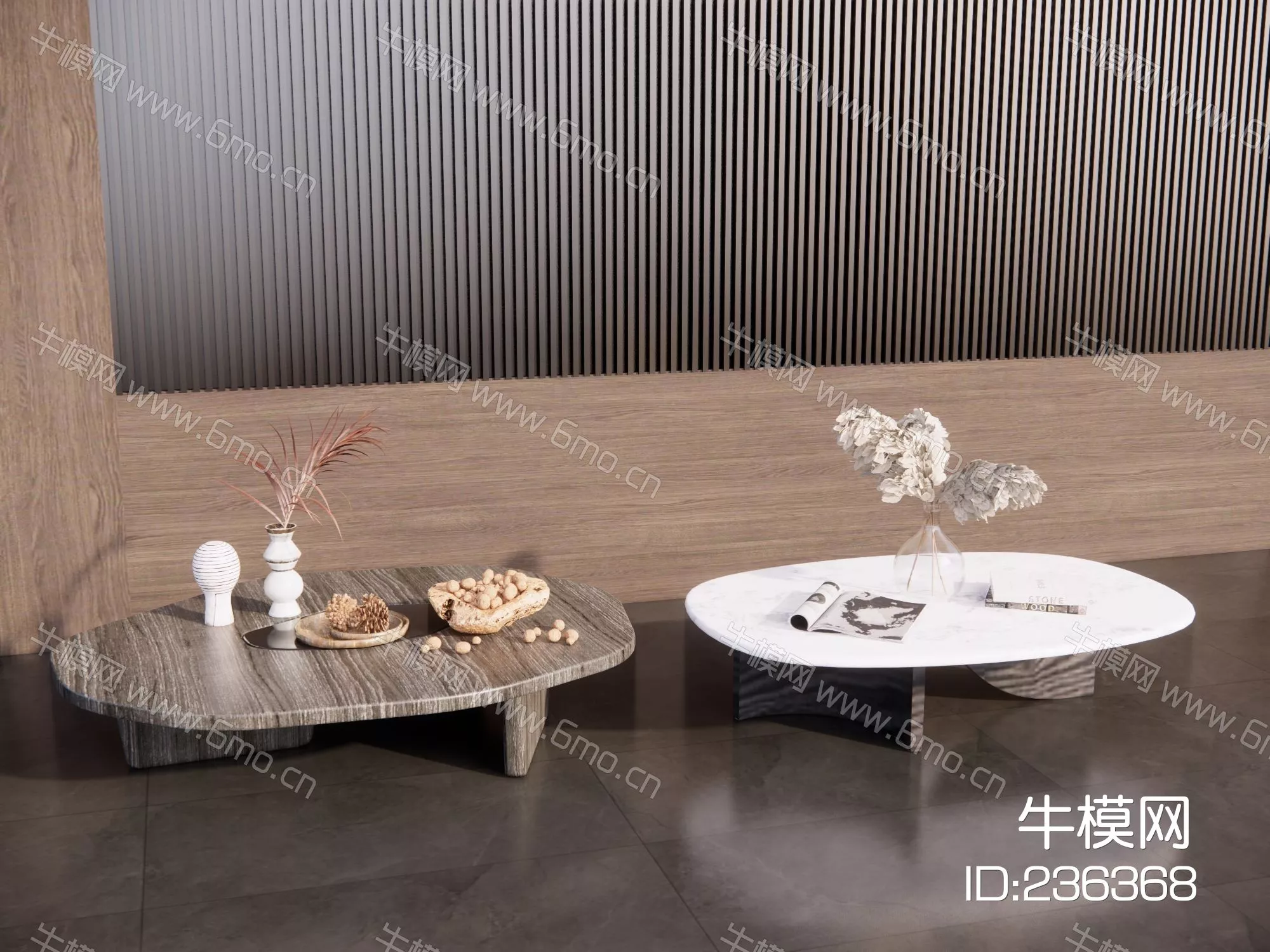 MODERN COFFEE TABLE - SKETCHUP 3D MODEL - ENSCAPE - 236368