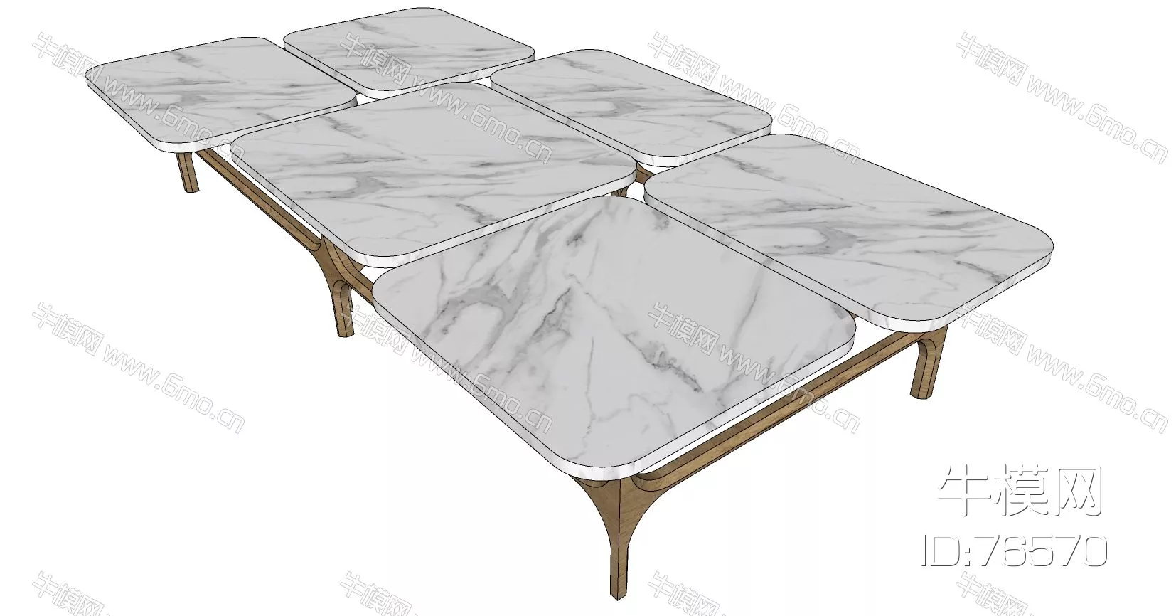 MODERN COFFEE TABLE - SKETCHUP 3D MODEL - ENSCAPE - 76570