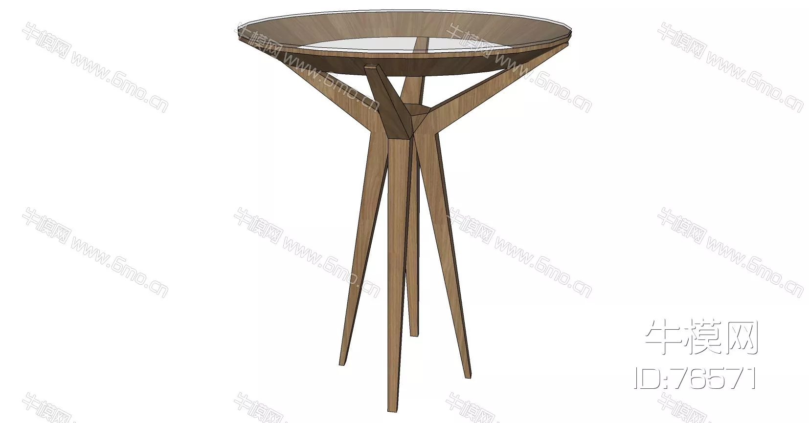 MODERN COFFEE TABLE - SKETCHUP 3D MODEL - ENSCAPE - 76571