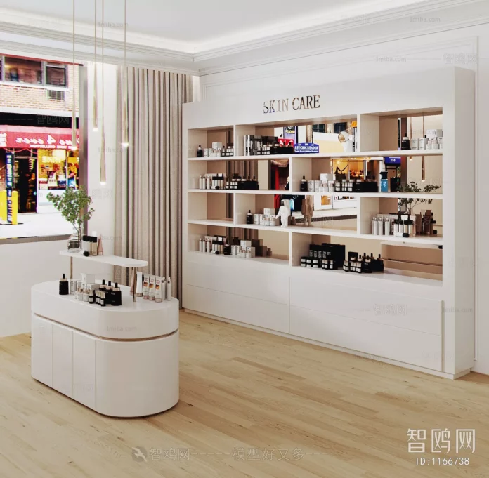 MODERN COSMETICS SHOP - SKETCHUP 3D SCENE - VRAY OR ENSCAPE - ID05354