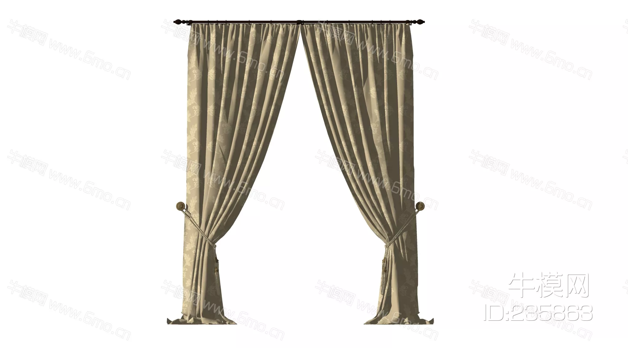 MODERN CURTAIN - SKETCHUP 3D MODEL - ENSCAPE - 235863