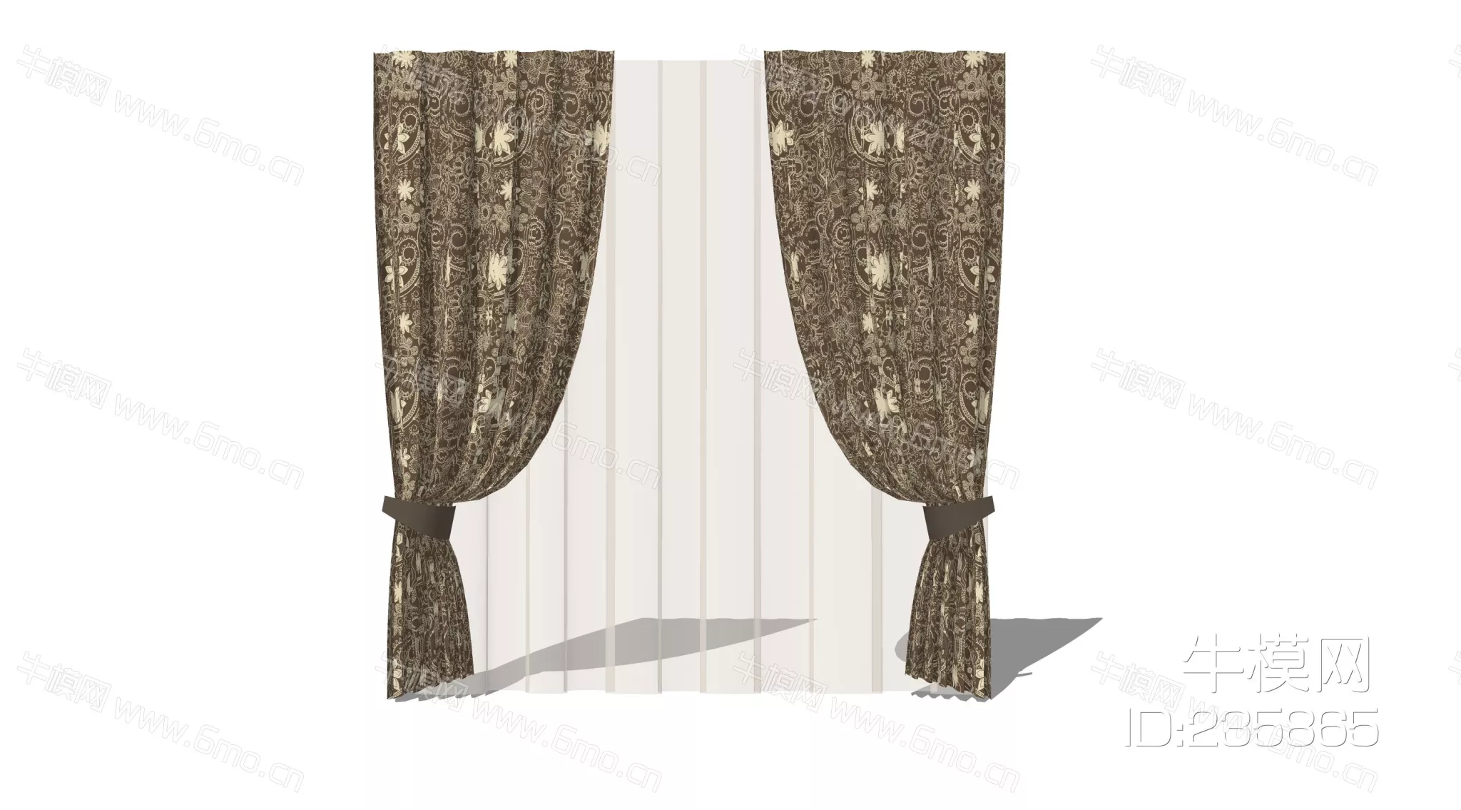 MODERN CURTAIN - SKETCHUP 3D MODEL - ENSCAPE - 235865