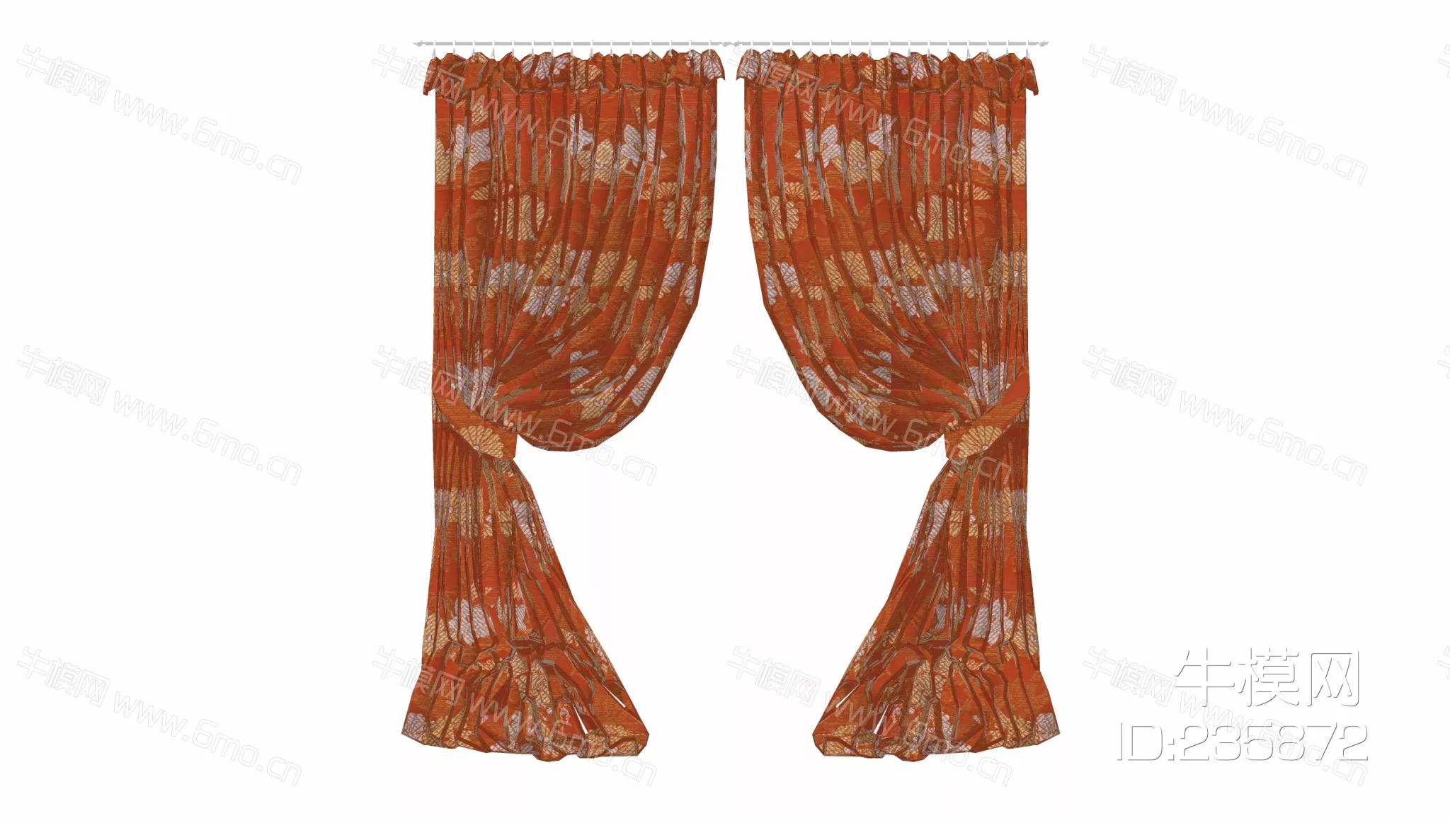 MODERN CURTAIN - SKETCHUP 3D MODEL - ENSCAPE - 235872