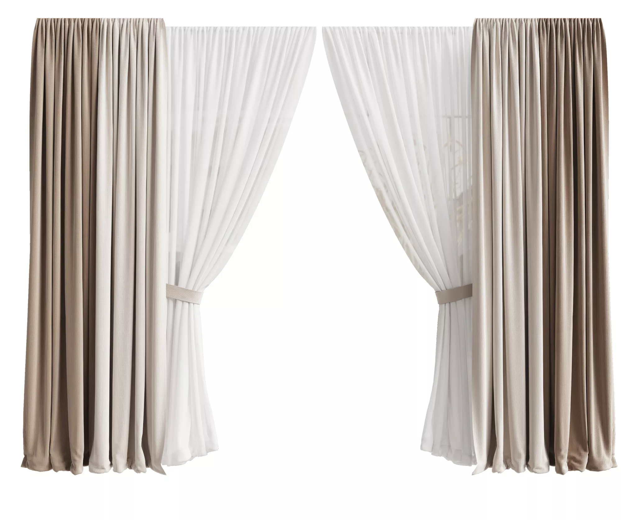 MODERN CURTAIN - SKETCHUP 3D MODEL - VRAY - 248465