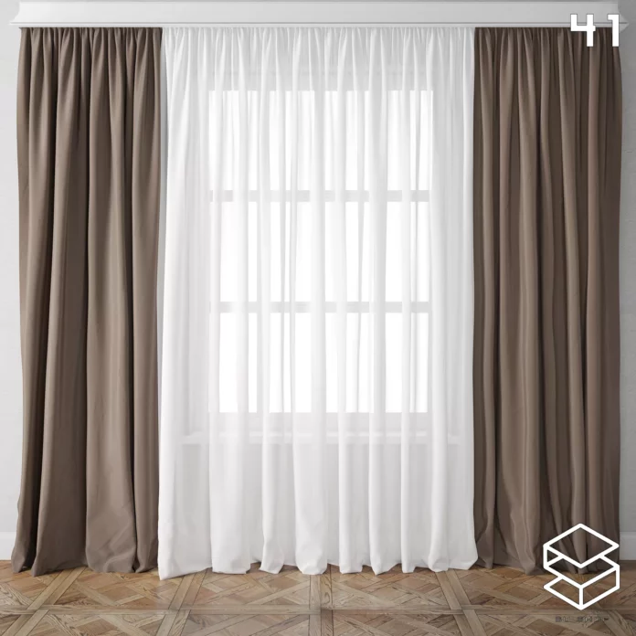 MODERN CURTAIN - SKETCHUP 3D MODEL - VRAY OR ENSCAPE - ID05500