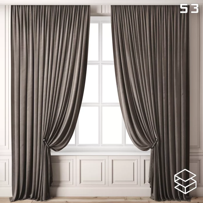 MODERN CURTAIN - SKETCHUP 3D MODEL - VRAY OR ENSCAPE - ID05513