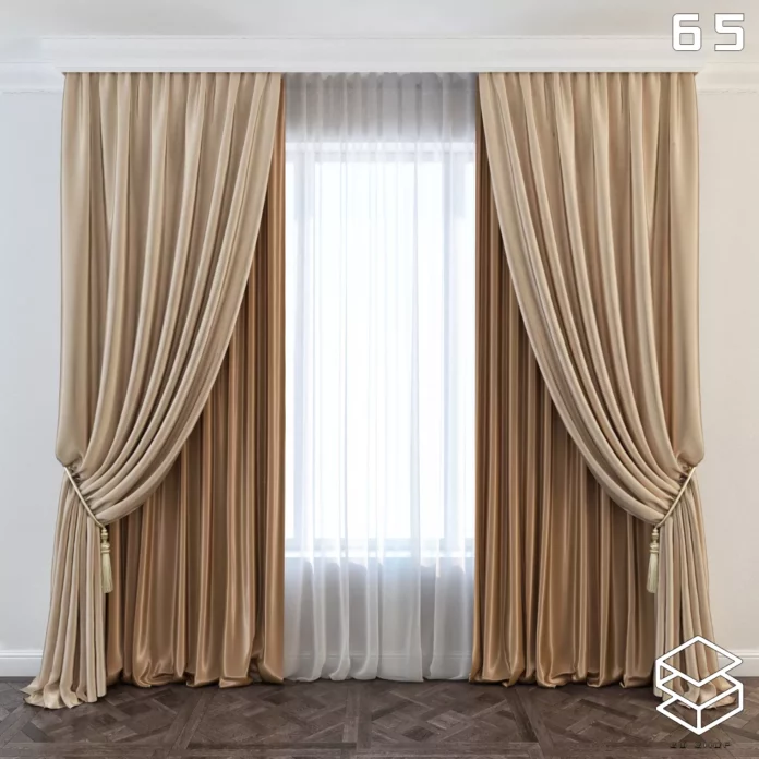 MODERN CURTAIN - SKETCHUP 3D MODEL - VRAY OR ENSCAPE - ID05526