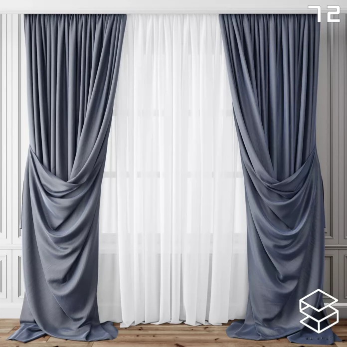 MODERN CURTAIN - SKETCHUP 3D MODEL - VRAY OR ENSCAPE - ID05534