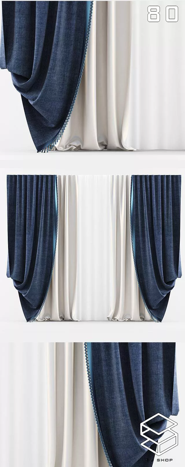 MODERN CURTAIN - SKETCHUP 3D MODEL - VRAY OR ENSCAPE - ID05543