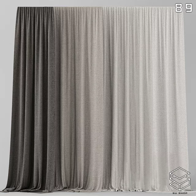 MODERN CURTAIN - SKETCHUP 3D MODEL - VRAY OR ENSCAPE - ID05552