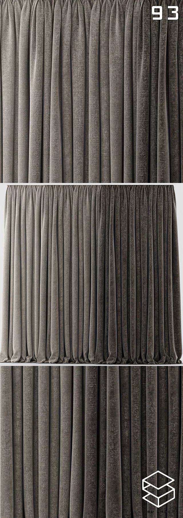 MODERN CURTAIN - SKETCHUP 3D MODEL - VRAY OR ENSCAPE - ID05557