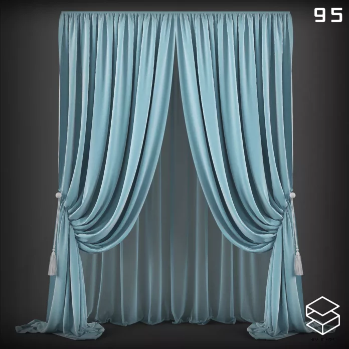 MODERN CURTAIN - SKETCHUP 3D MODEL - VRAY OR ENSCAPE - ID05559