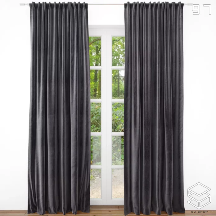 MODERN CURTAIN - SKETCHUP 3D MODEL - VRAY OR ENSCAPE - ID05561