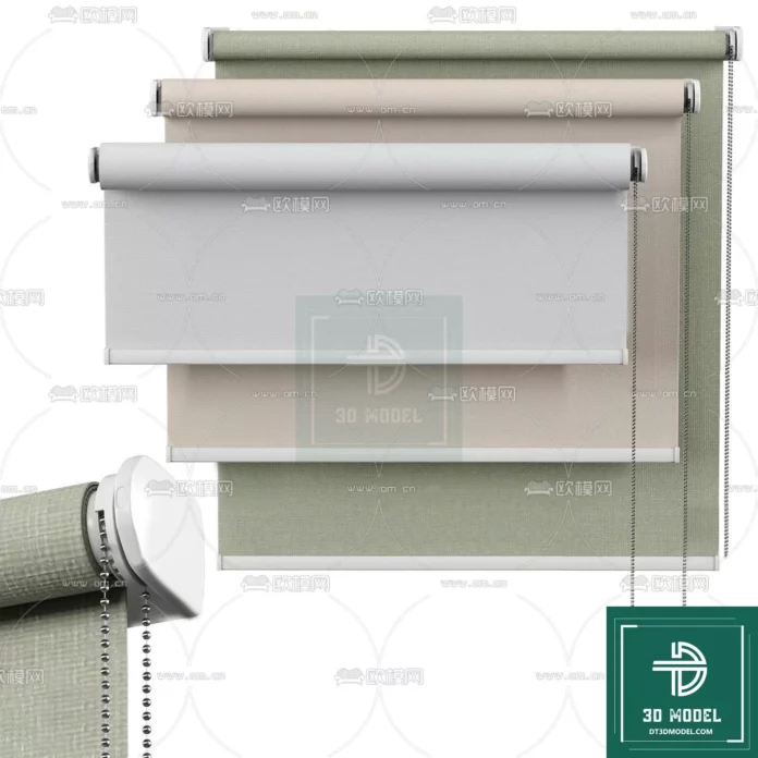 MODERN CURTAIN - SKETCHUP 3D MODEL - VRAY OR ENSCAPE - ID05589