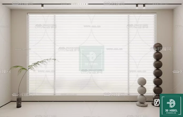 MODERN CURTAIN - SKETCHUP 3D MODEL - VRAY OR ENSCAPE - ID05625
