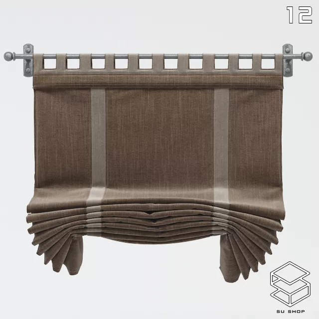 MODERN CURTAIN - SKETCHUP 3D MODEL - VRAY OR ENSCAPE - ID05666