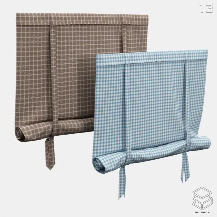 MODERN CURTAIN - SKETCHUP 3D MODEL - VRAY OR ENSCAPE - ID05667