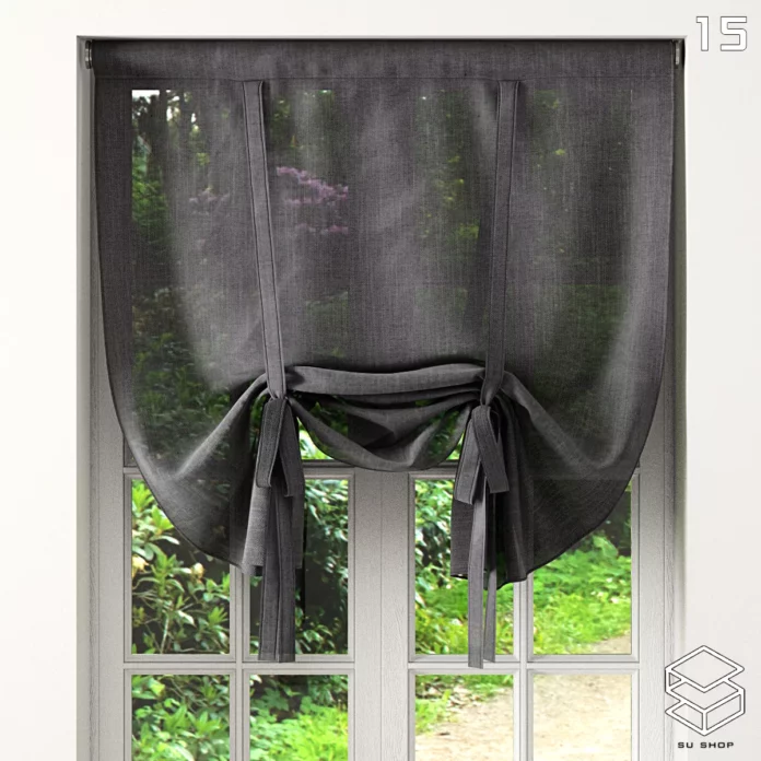 MODERN CURTAIN - SKETCHUP 3D MODEL - VRAY OR ENSCAPE - ID05669