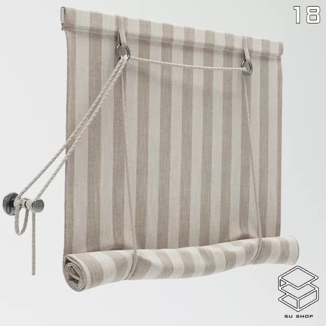 MODERN CURTAIN - SKETCHUP 3D MODEL - VRAY OR ENSCAPE - ID05672