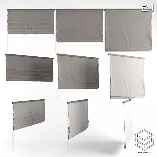 MODERN CURTAIN - SKETCHUP 3D MODEL - VRAY OR ENSCAPE - ID05676