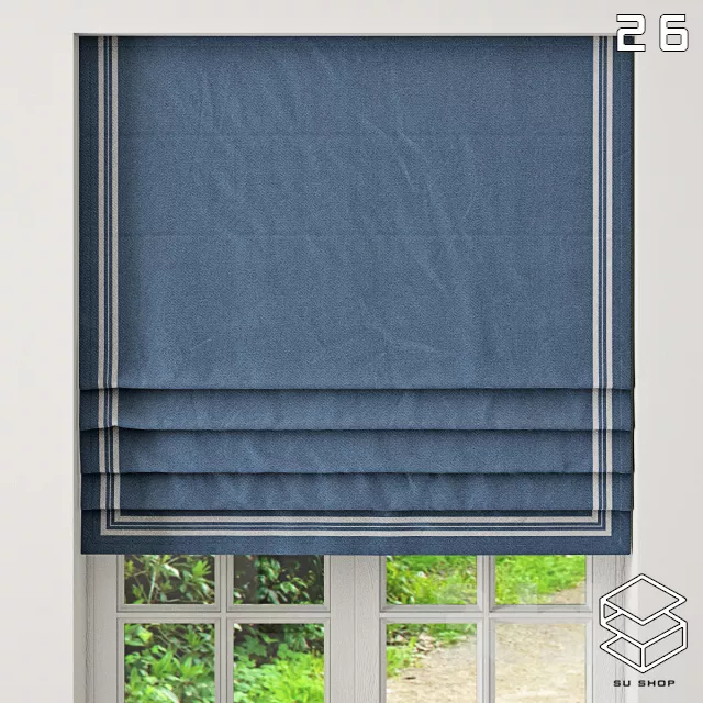 MODERN CURTAIN - SKETCHUP 3D MODEL - VRAY OR ENSCAPE - ID05681