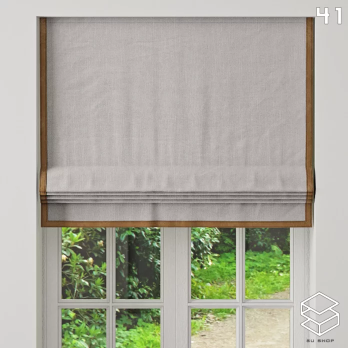 MODERN CURTAIN - SKETCHUP 3D MODEL - VRAY OR ENSCAPE - ID05698