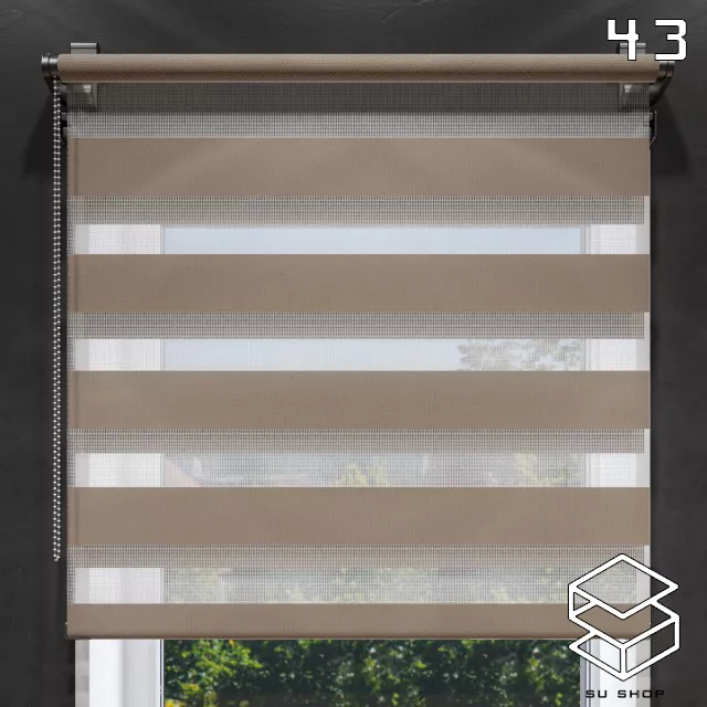 MODERN CURTAIN - SKETCHUP 3D MODEL - VRAY OR ENSCAPE - ID05700