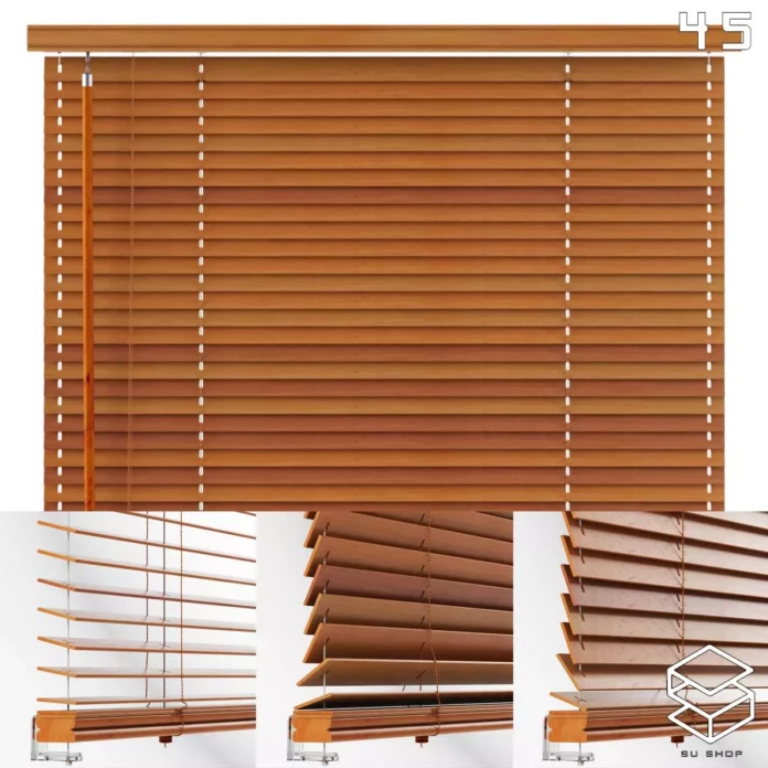 MODERN CURTAIN - SKETCHUP 3D MODEL - VRAY OR ENSCAPE - ID05702