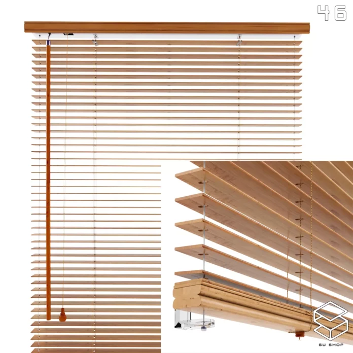 MODERN CURTAIN - SKETCHUP 3D MODEL - VRAY OR ENSCAPE - ID05703